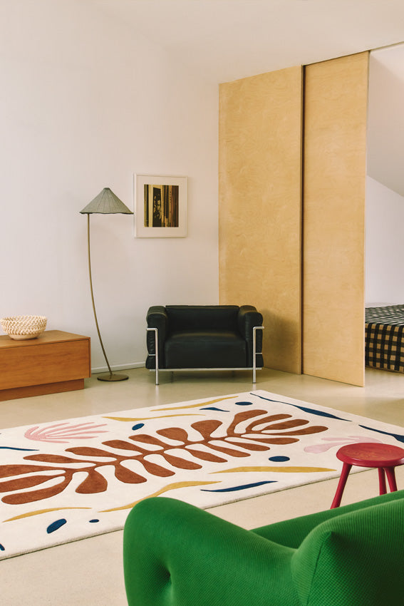 toulemonde-bochart-corail-tapis-laine-ocre-tuft-main image 5